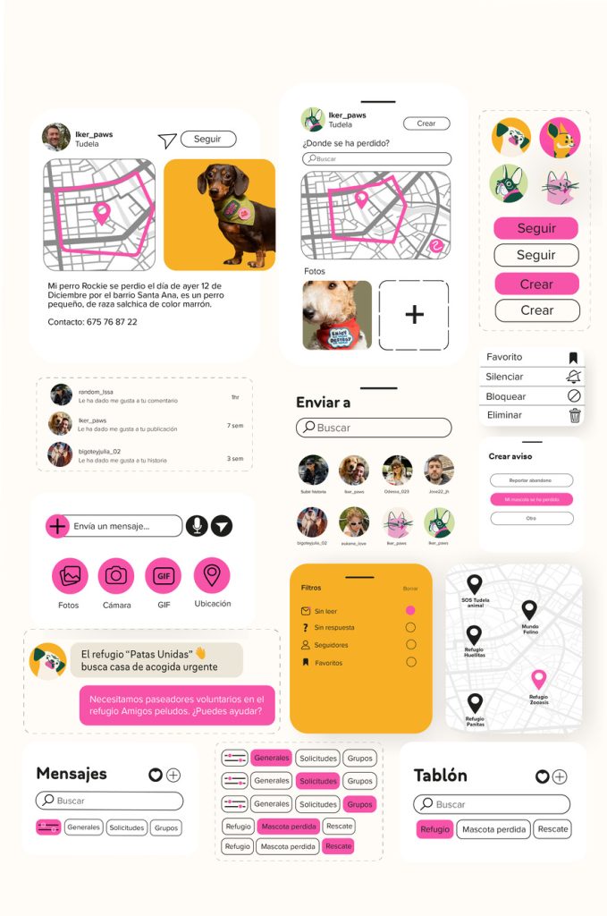 Sistema de diseño de Paw Net